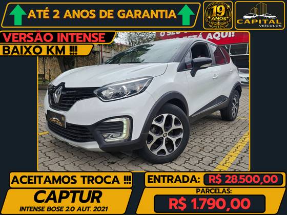 RENAULT CAPTUR 2.0 16V HI-FLEX INTENSE AUTOMÁTICO RENAULT CAPTUR 2.0 16V HI-FLEX INTENSE AUTOMÁTICO
